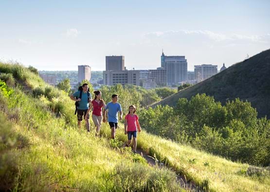 Family On Trail